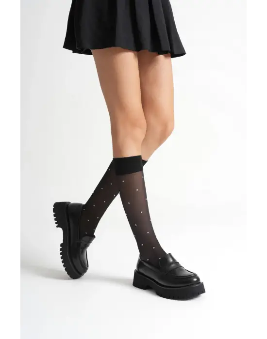 Kadın Günlük Siyah Loafer Ayakkabı TR10MS02A