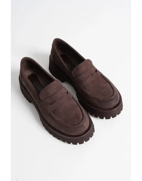 Kadın Günlük Süet Acı Kahve Ayakkabı TR10MS02E