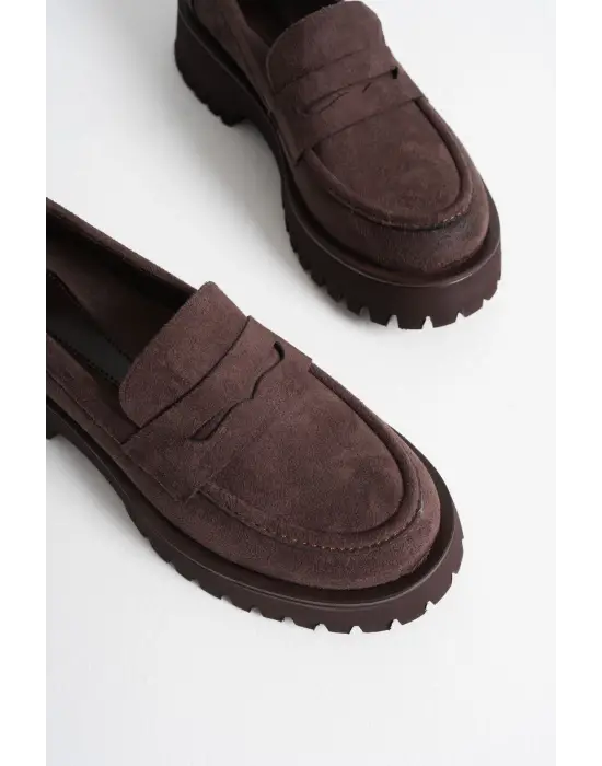 Kadın Günlük Süet Acı Kahve Ayakkabı TR10MS02E