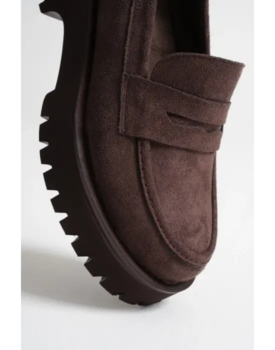 Kadın Günlük Süet Acı Kahve Ayakkabı TR10MS02E