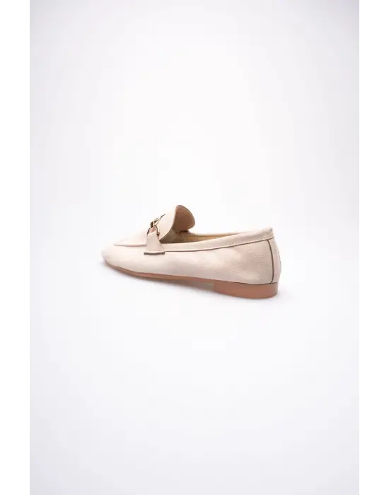 Kadın Süet Bej Günlük Ayakkabı TR27MS01B