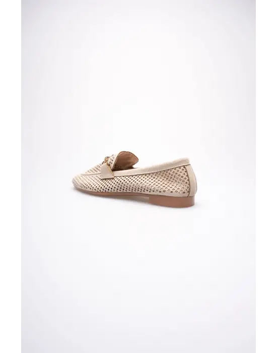 Kadın Süet Bej Günlük Ayakkabı TR27MS02B