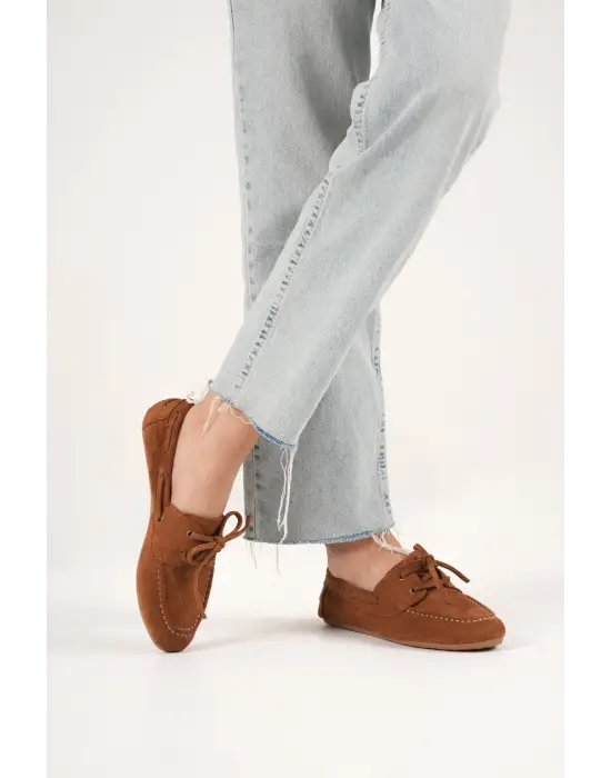 Kadın Taba Günlük Süet Ayakkabı TR27MS06C