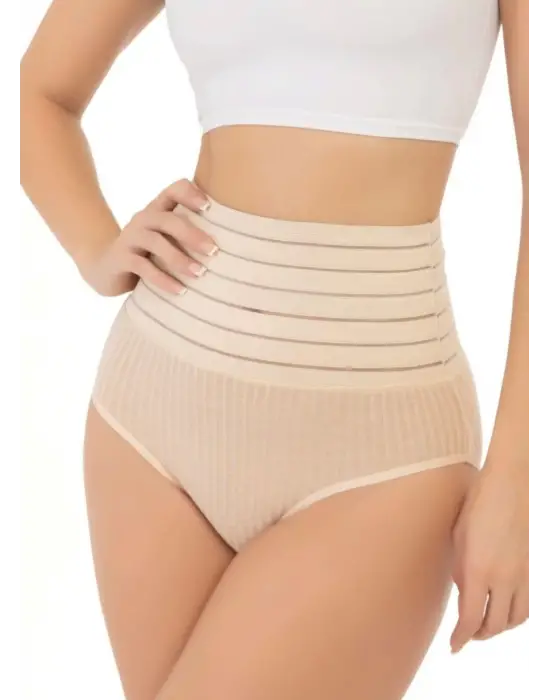 Kadın  Ten Rengi Korse Külot Takımı