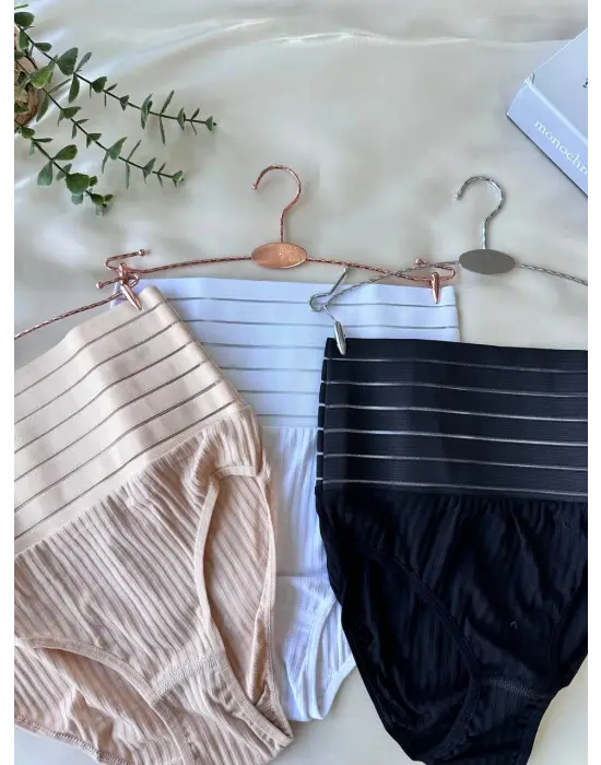 Kadın  Ten Rengi Korse Külot Takımı