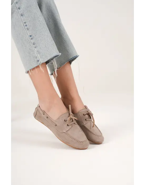 Kadın Vizon Günlük Süet Ayakkabı TR27MS06D