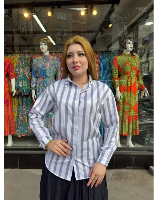 Kalın Çizgili Gömlek