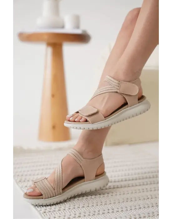 Kanze Nude Kadın Sandalet