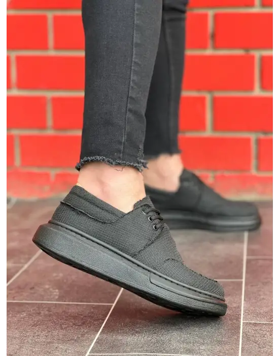 Tb-042  Terzi Bey Bağcıklı Kömür Günlük Erkek Ayakkabı