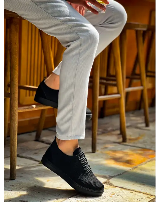 Tb-101 Terzi Bey Kömür Triko Bağcıklı Günlük Erkek Ayakkabı