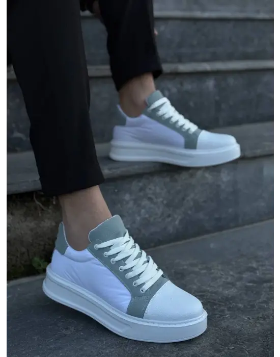 Tb-x46 Terzi Bey Beyaz Bebe Mavi Yüksek Beyaz Taban Günlük Spor Ayakkabı