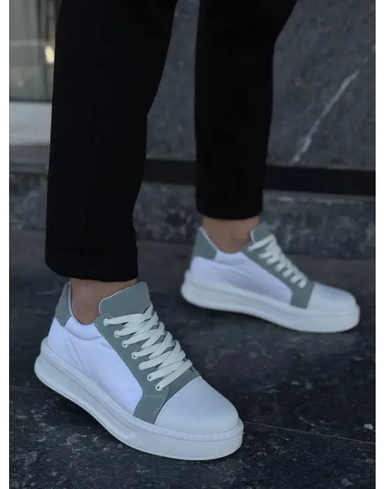 Tb-x46 Terzi Bey Beyaz Bebe Mavi Yüksek Beyaz Taban Günlük Spor Ayakkabı