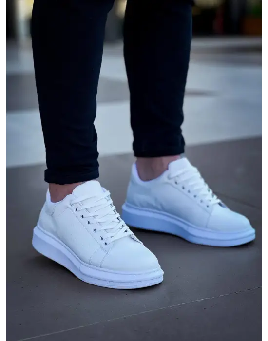 Tb-x500  Terzi Bey Bağcıklı Beyaz  Günlük Erkek Ayakkabı