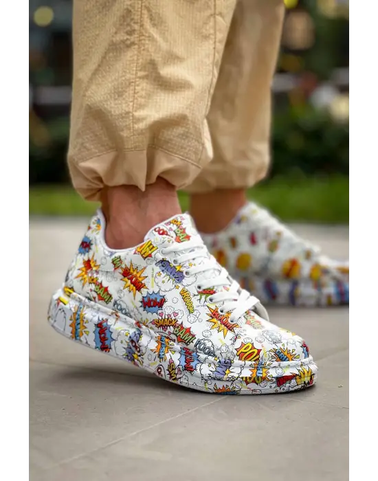 Tb-x500  Terzi Bey  Beyaz Boom  Bağcıklı  Günlük Erkek  Ayakkabı