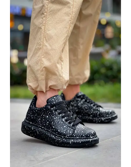 Tb-x500  Terzi Bey Siyah Silwer  Bağcıklı  Günlük Erkek  Ayakkabı