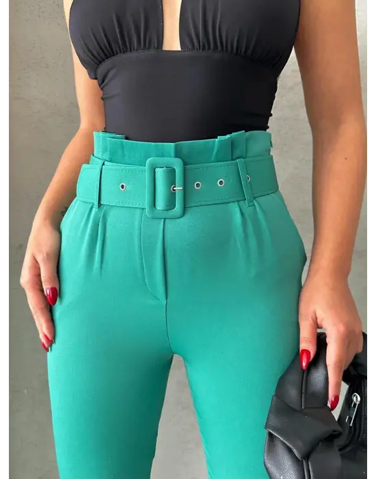 Kemerli Havuç Pantolon