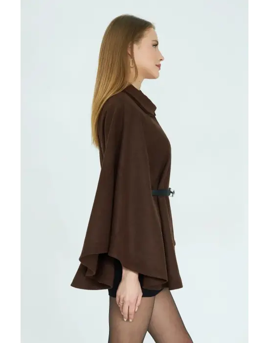 Kemerli Kaşe Panço Kahve Pt