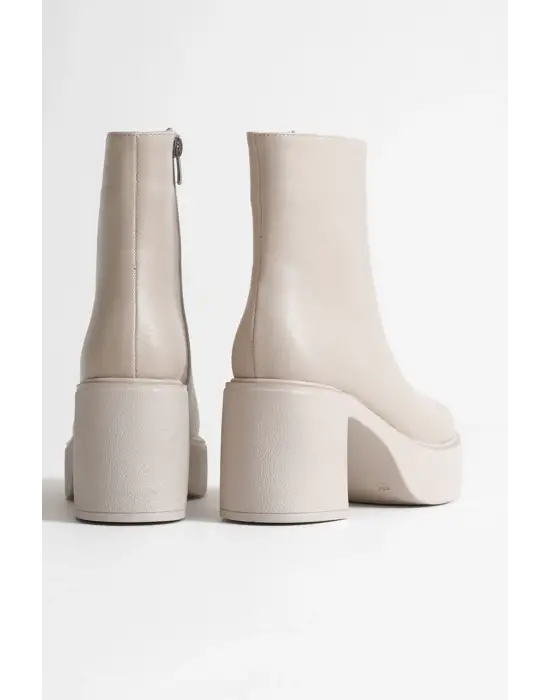 Keti Kadın Bej Topuklu Bot