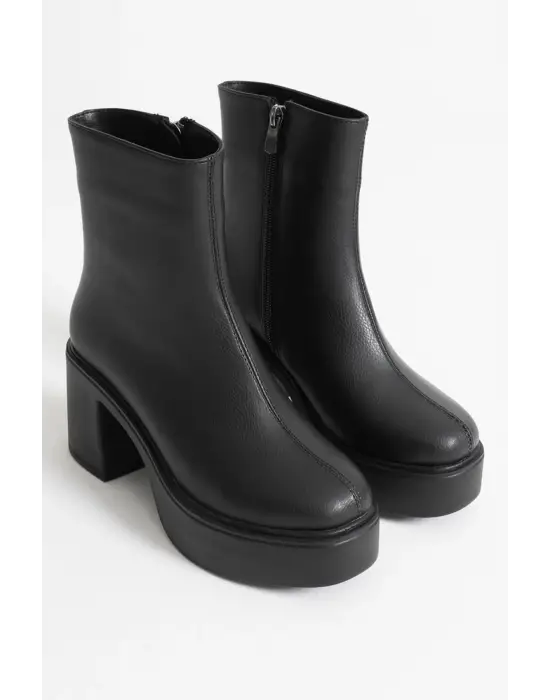 Keti Kadın Siyah Topuklu Bot
