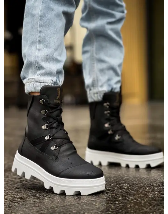 Terzi Bey Erkek Spor Bot B14 Siyah (beyaz Taban)