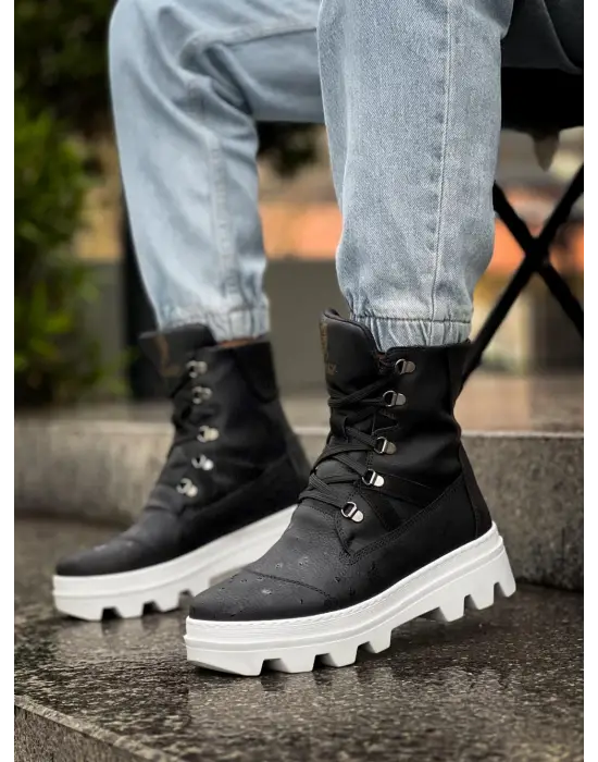 Terzi Bey Erkek Spor Bot B14 Siyah (beyaz Taban)