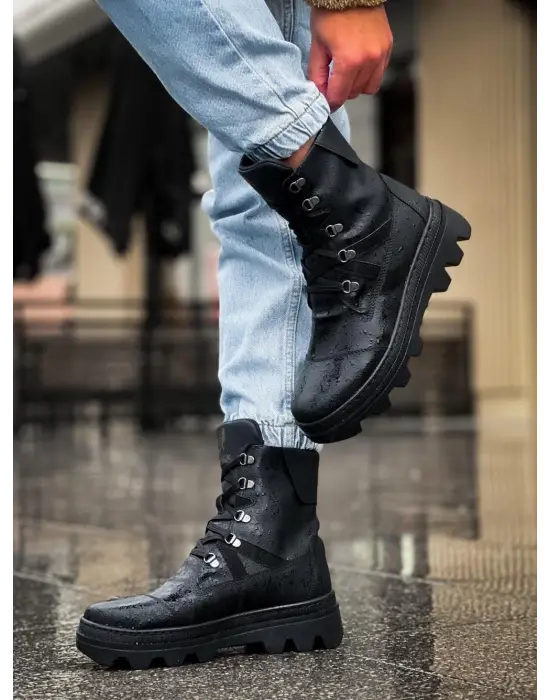 Terzi Bey Erkek Spor Bot B14 Siyah (siyah Taban)