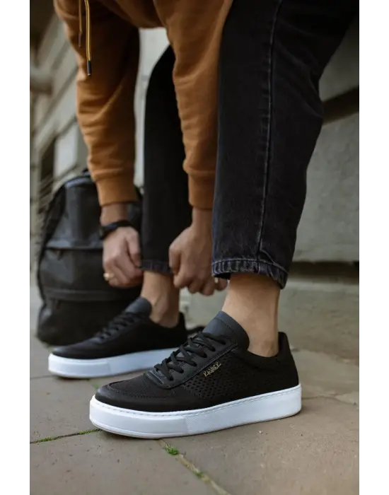 Knack Günlük Siyah Beyaz Erkek Ayakkabısı