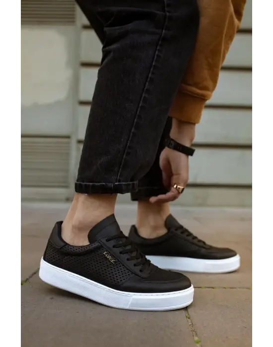 Knack Günlük Siyah Beyaz Erkek Ayakkabısı