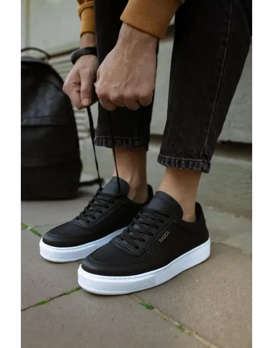 Knack Günlük Siyah Beyaz Erkek Ayakkabısı