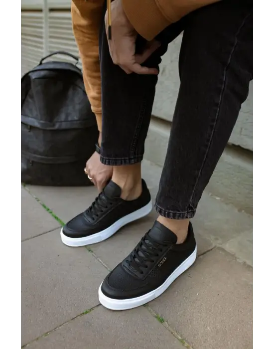 Knack Günlük Siyah Beyaz Erkek Ayakkabısı