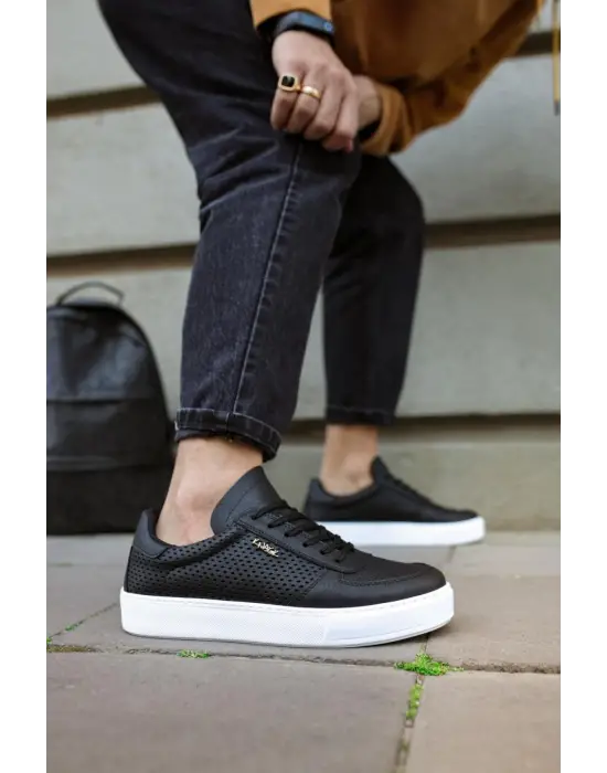 Knack Günlük Siyah Beyaz Erkek Ayakkabısı