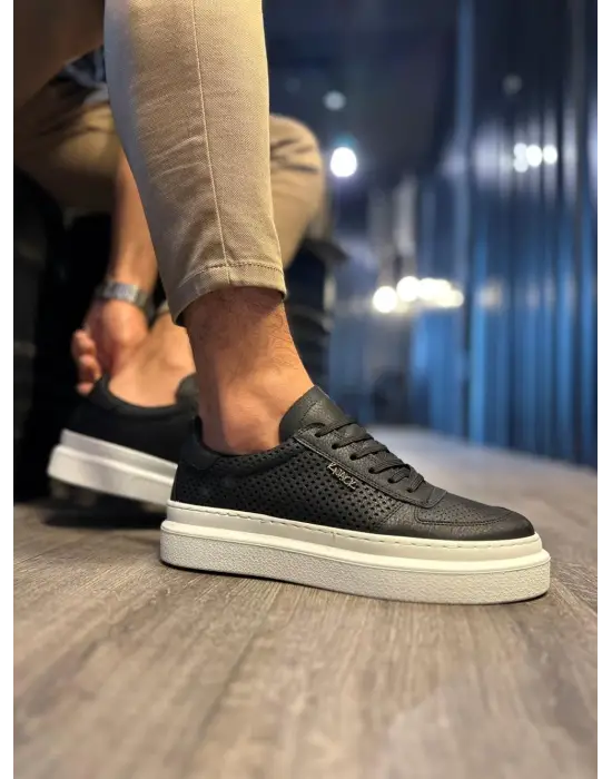 Terzi Bey Günlük Ayakkabı 013 Siyah (beyaz Taban)