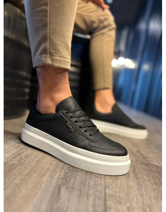 Terzi Bey Günlük Ayakkabı 013 Siyah (beyaz Taban)