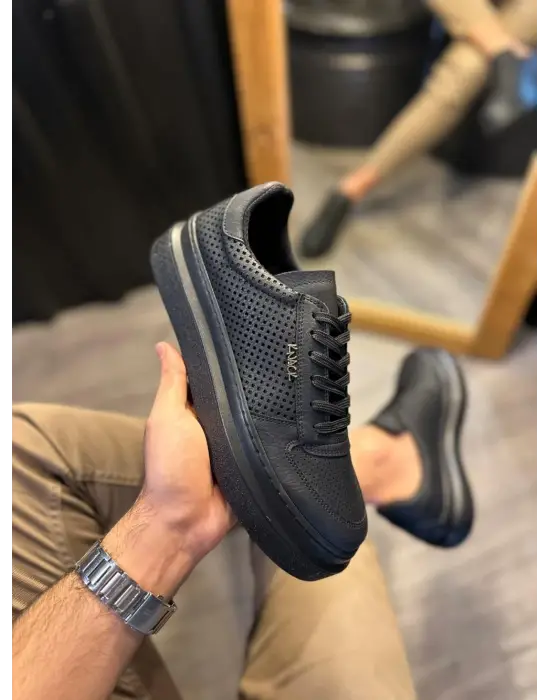 Terzi Bey Günlük Ayakkabı 013 Siyah (siyah Taban)