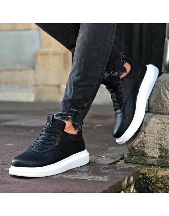 Knack Günlük Siyah Beyaz Erkek Ayakkabısı