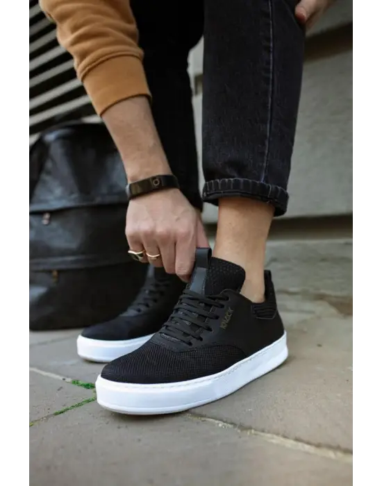 Knack Günlük Siyah Beyaz Erkek Ayakkabısı