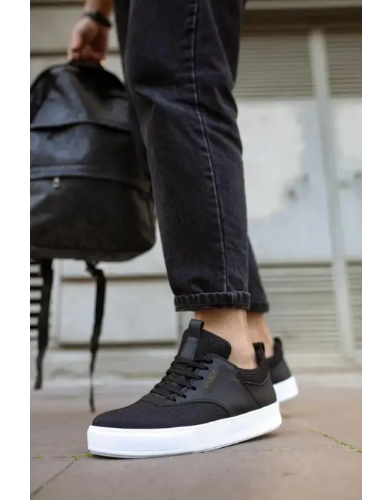 Knack Günlük Siyah Beyaz Erkek Ayakkabısı