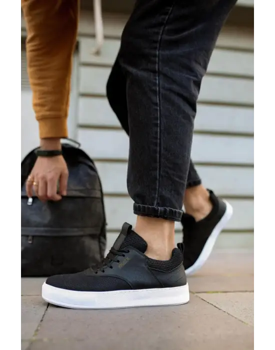 Knack Günlük Siyah Beyaz Erkek Ayakkabısı