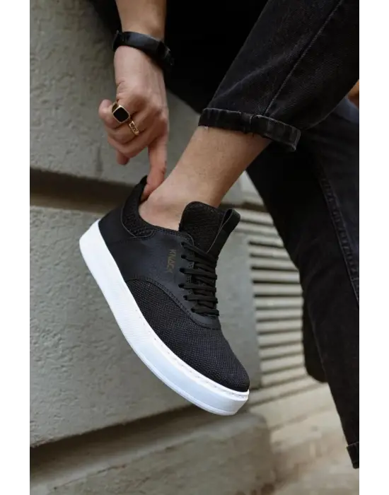 Knack Günlük Siyah Beyaz Erkek Ayakkabısı