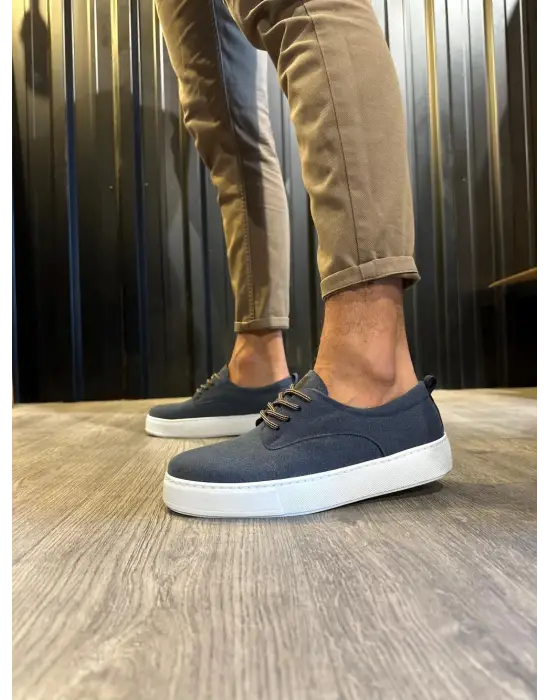 Terzi Bey Günlük Ayakkabı 077 Lacivert (süet)