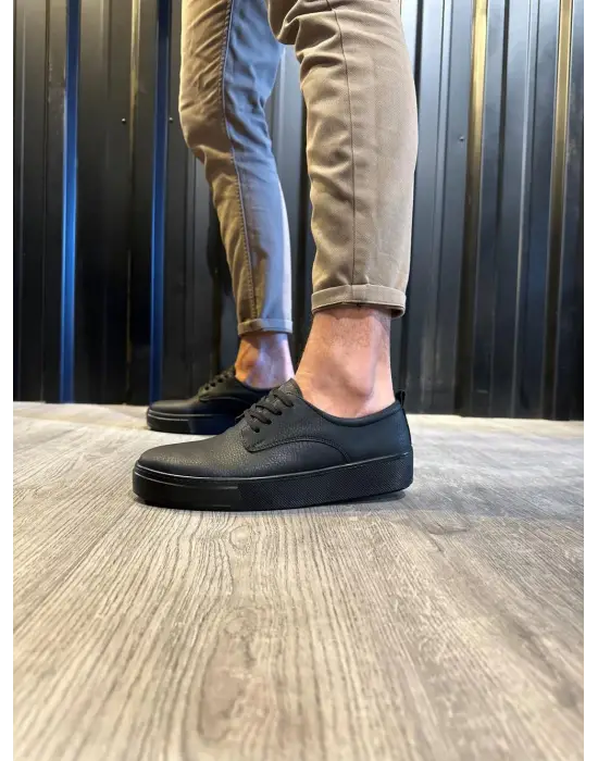 Terzi Bey Günlük Ayakkabı 077 Siyah (siyah Taban)