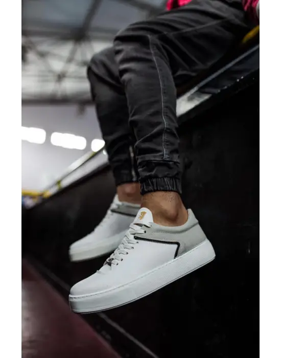 Knack Günlük Beyaz Gri Erkek Ayakkabısı