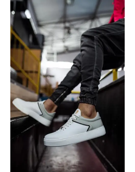 Knack Günlük Beyaz Gri Erkek Ayakkabısı