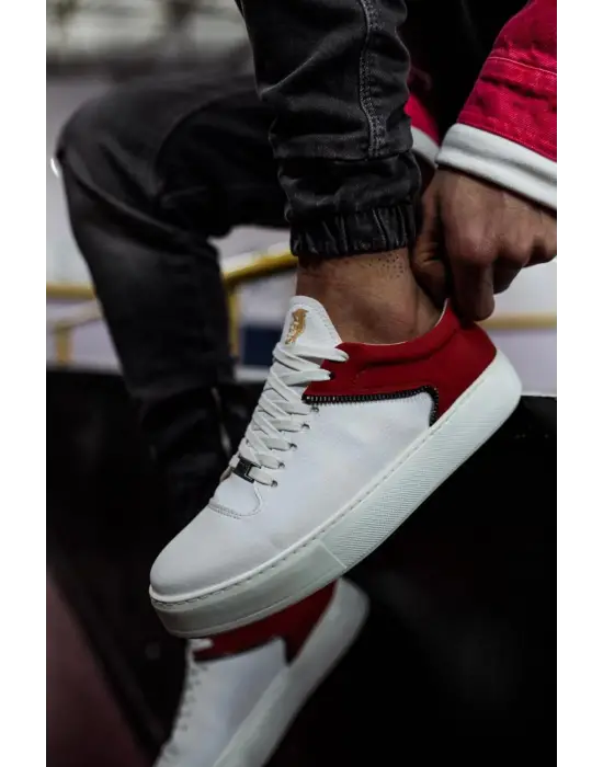 Knack Günlük Beyaz Kırmızı Erkek Ayakkabısı