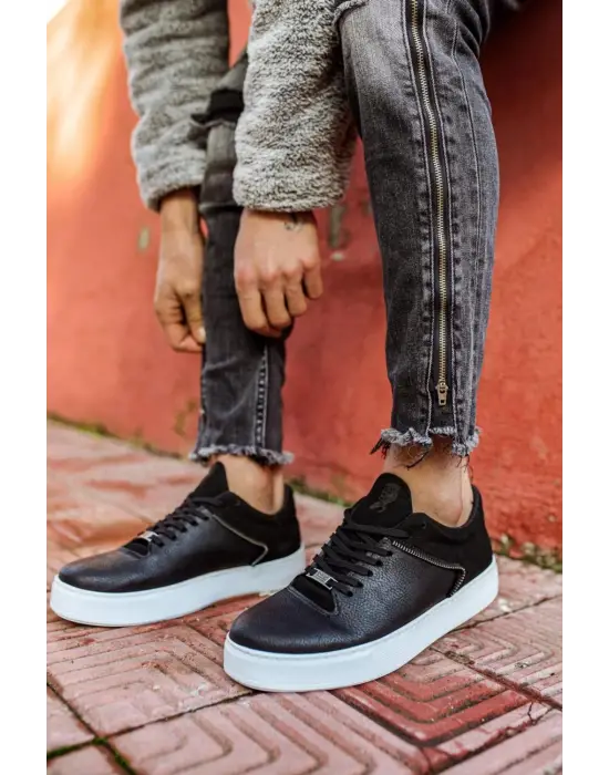 Knack Günlük Siyah Beyaz Erkek Ayakkabısı
