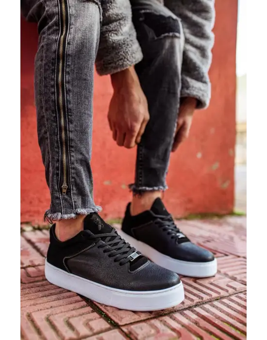 Knack Günlük Siyah Beyaz Erkek Ayakkabısı