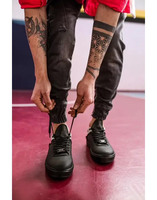 Knack Günlük Siyah Gri Erkek Ayakkabısı