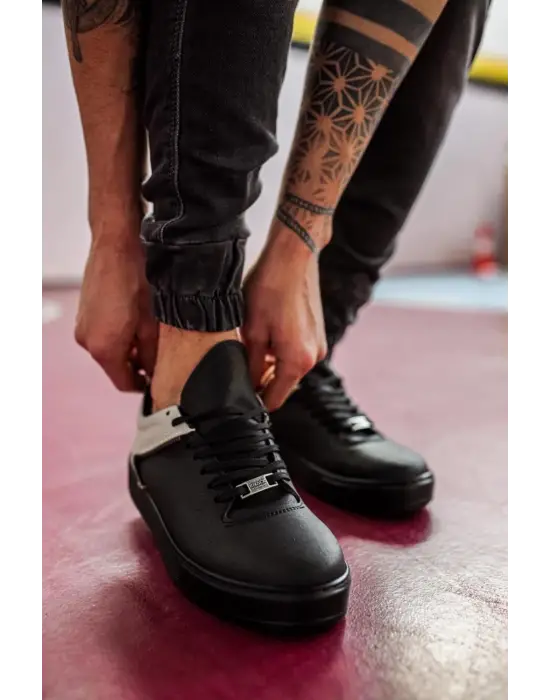 Knack Günlük Siyah Gri Erkek Ayakkabısı