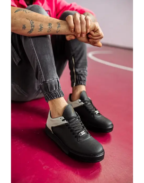 Knack Günlük Siyah Gri Erkek Ayakkabısı