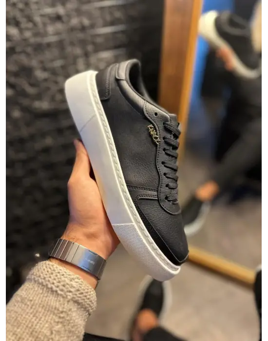 Terzi Bey Günlük Ayakkabı 222 Siyah (beyaz Taban)